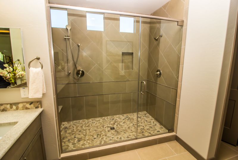Walk-In Shower with Glass Doors