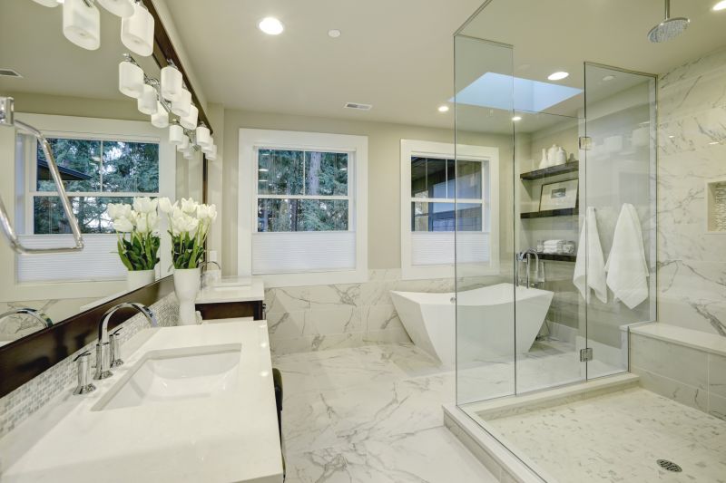 Open Concept Master Bathroom